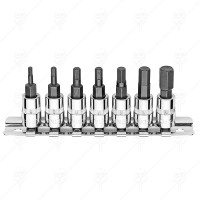 1/4 DRIVE SLOTTED SOCKET 7PCS CF 1/4 DRIVE SLOTTED SOCKET 7PCS CF