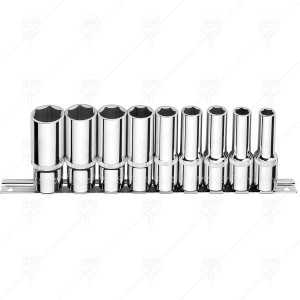 1/2 DRIVE BIHEXAGON SOCKET 9PCS CF