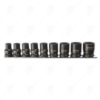1/2 DRIVE BIHEXAGON SOCKET 9PCS CF