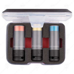 3 PCS SOCKET  1/2" FOR ALUMINUM RIMS CF