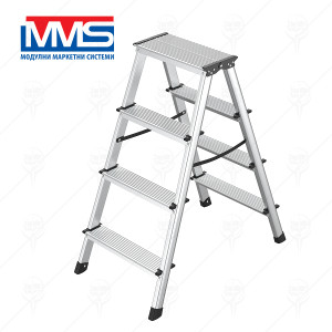 СТЪЛБА АЛУМ.ДВУСТР. 2X4 MMS/2.44 м/150 кг EN131 СТЪЛБА АЛУМ.ДВУСТР. 2X4 MMS/2.44 м/150 кг EN131