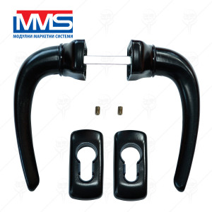DOOR HANDLE PVC BLACK MMS