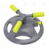 3-ARMS ROTATING SPRINKLER WITH PLASTIC BASE