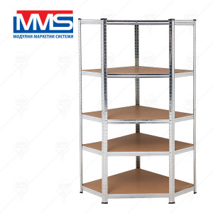 СТЕЛАЖ МЕТ.ЪГЪЛ 5х175 кг EKO MDF 180х70х70х40 см
