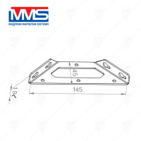 MULTIPURPOSECONNECTION 145х45х19 мм BLACK -25 pcs