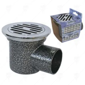 SIDE FLOOR DRAIN &empty;95MM CHROME