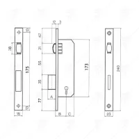 БРАВА БУРЕ ЕЗИК 85Х35MM С ПАТРОН63ММ