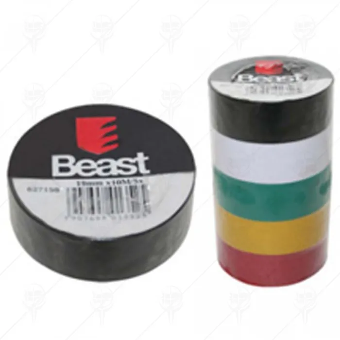 ИЗОЛИРБАНД 19 мм x 10 м 5 бр. BEAST ИЗОЛИРБАНД 19 мм x 10 м 5 бр. BEAST