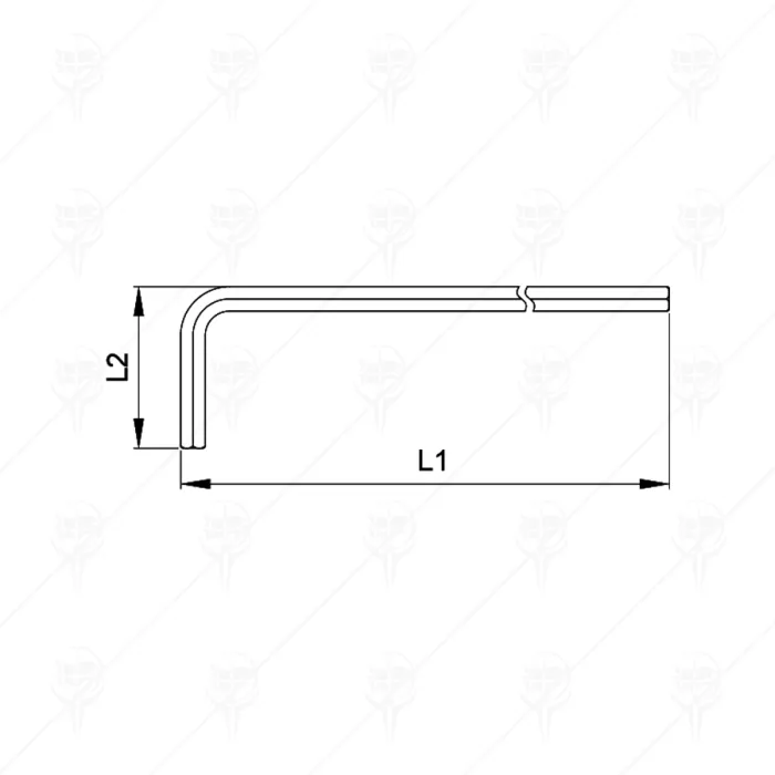 HEXAGONAL KEY, LONG ARM HEXAGONAL KEY, LONG ARM