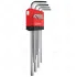 9 PIECE HEXAGONAL KEY SET LONG ARM