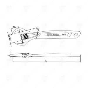 ADJUSTABLE WRENCH CF