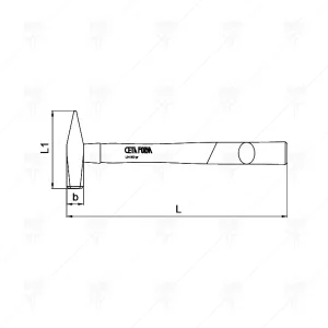 ЧУК С ДЪРВЕНА ДРЪЖКA CETA-FORM