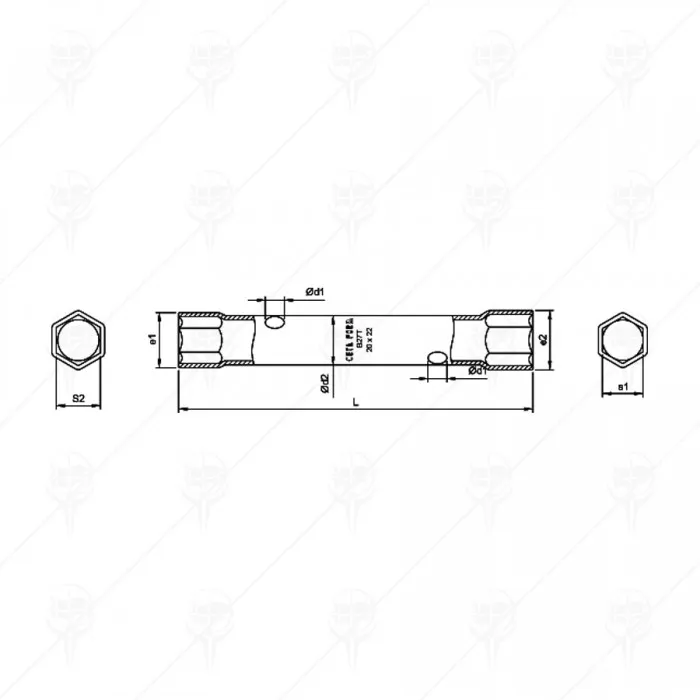 DOUBLE ENDED TUBULAR BOX WRENCH DOUBLE ENDED TUBULAR BOX WRENCH