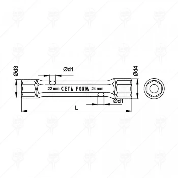 DOUBLE ENDED TUBULAR BOX WRENCH DOUBLE ENDED TUBULAR BOX WRENCH