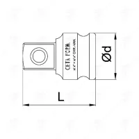 АДАПТЕР CETA-FORM 3/4"ЖЕНСКИ-1/2"МЪЖКИ