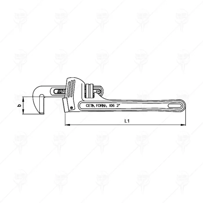 HEAVY DUTY PIPE WRENCH CF