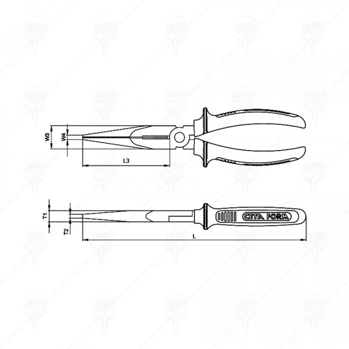 SPINE NOSE PLIERS (Е15-13)160MM CF SPINE NOSE PLIERS (Е15-13)160MM CF