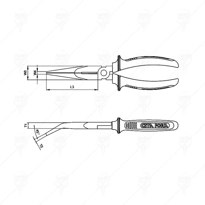 CLESTE CU VARF CIOC CURBAT (Е16-11); 1