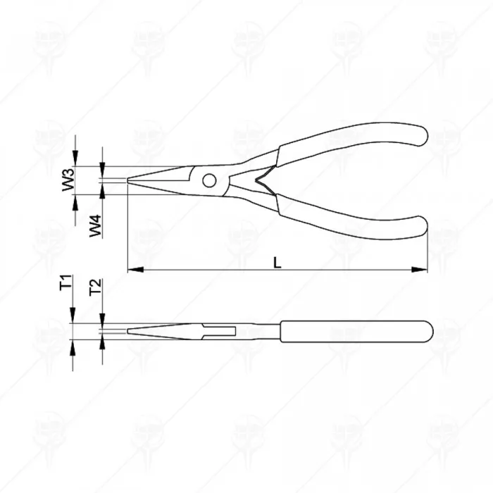 MICRO LONG NOSE PLIERS 120MM CF MICRO LONG NOSE PLIERS 120MM CF