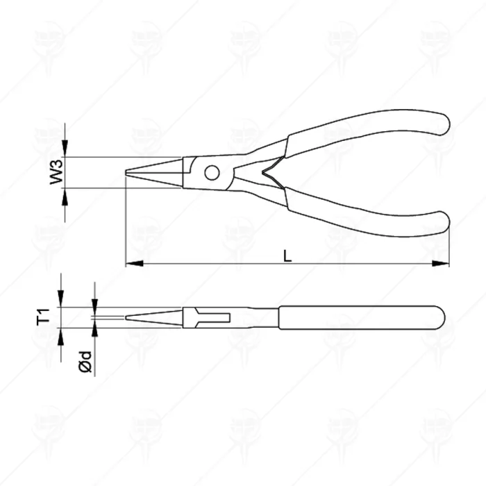 MICRO ROUND NOSE PLIERS 120MM CF