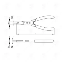 КЛЕЩИ ПЛОСКОУСТИ CETA-FORM 120MM