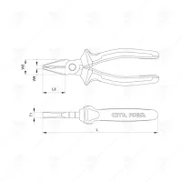 ПРАВИ КОМБИНИРАНИ КЛЕЩИ Е01-11 CF