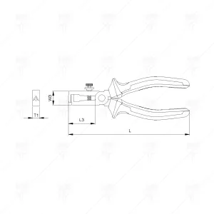 КЛЕЩИ ЗАГОЛВАЧКИ CETA-FORM (Е25-11) 160ММ