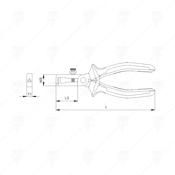 WIRE STRIPPING PLIERS(Е25-11)160MMCF
