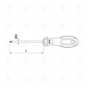 PHILLIPS SCREWDRIVER C+ PH1Х80 CF