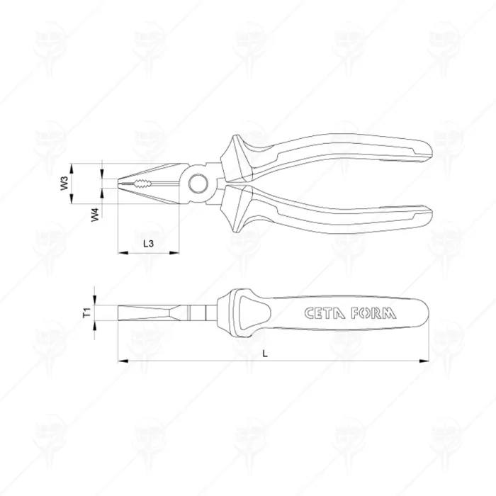 КЛЕЩИ КОМБ. VDE 1000V 160MM CETA-FORM