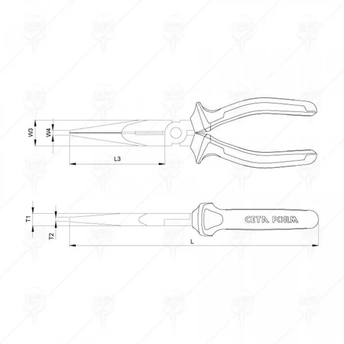 КЛЕЩИ ЧОВКИ VDE 1000V CF