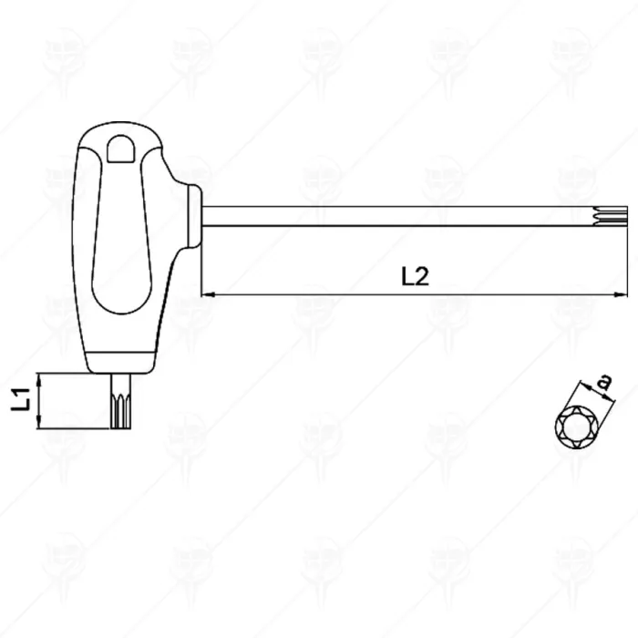 ШЕСТОГРАМ С ОТВОР TORX Т-ОБР C-PLUS CF