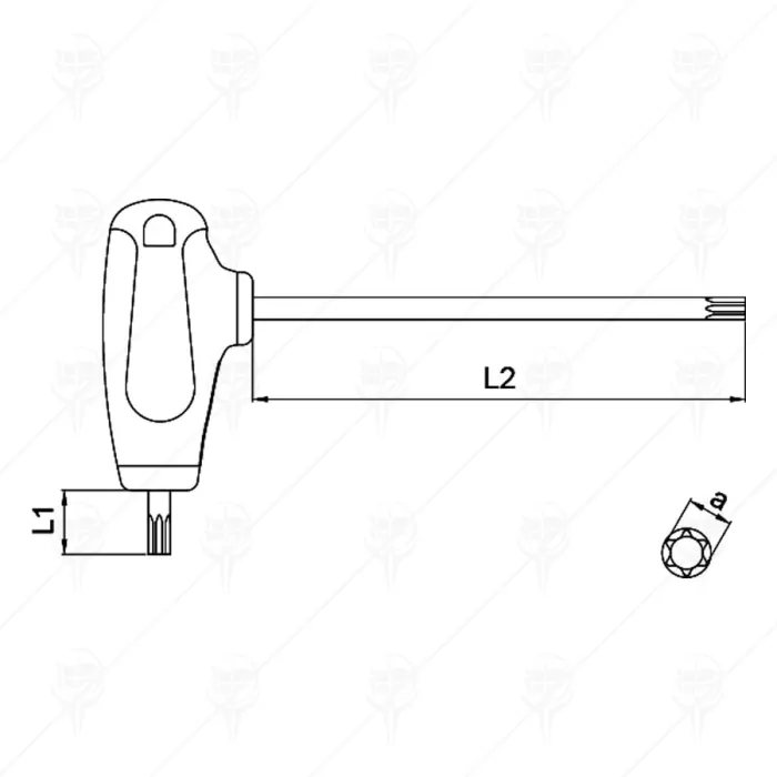 ШЕСТОГРАМ С ОТВОР TORX Т-ОБР C-PLUS CF