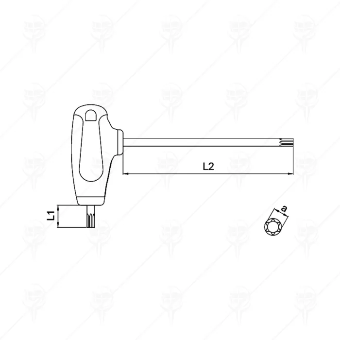 ШЕСТОГРАМ С ОТВОР TORX Т-ОБР C-PLUS CF