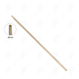 RAKE HANDLE WITH CONE L120 cm &Oslash;28 mm