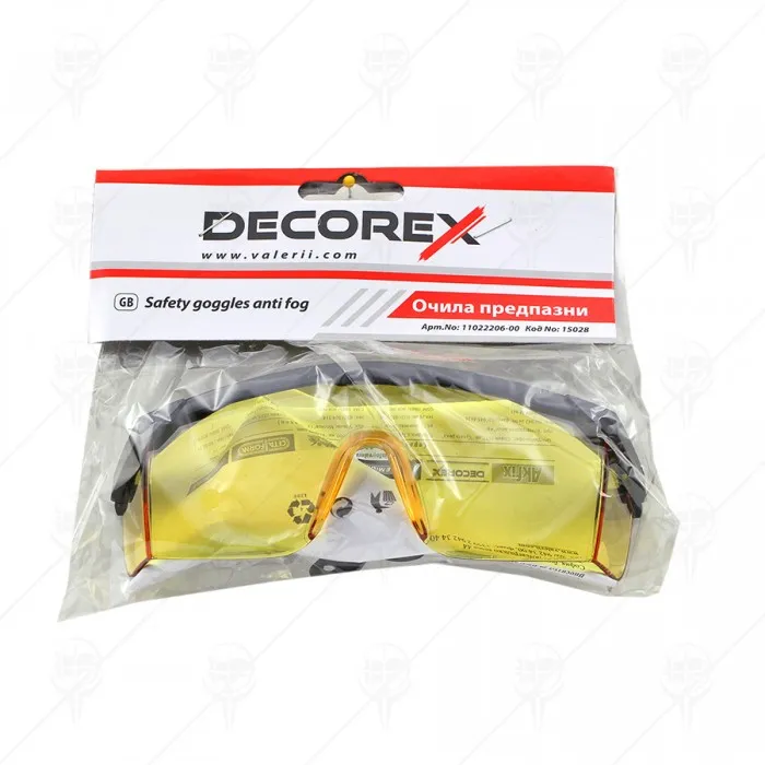 ОЧИЛА ПРЕДПАЗНИ DECOREX ANTI FOG ОЧИЛА ПРЕДПАЗНИ DECOREX ANTI FOG