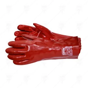 РЪКАВИЦИ С PVC ПОКРИТИЕ REDSTAR ЧЕРВЕНИ 35СМ