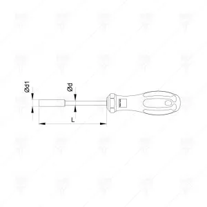 NUT DRIVER 4.0Х125 CF