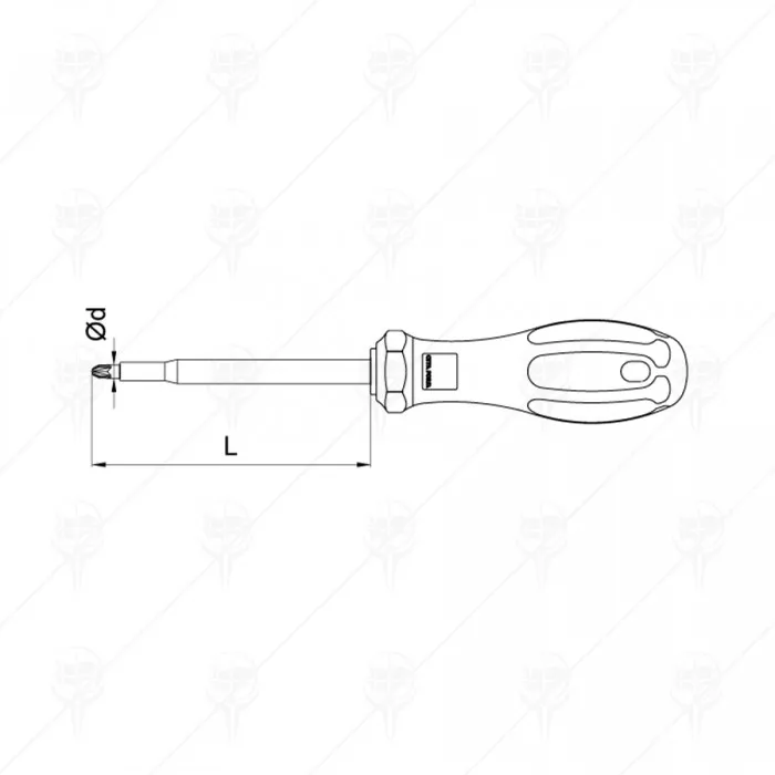ОТВЕРТКА C+ PZ 1000V CF