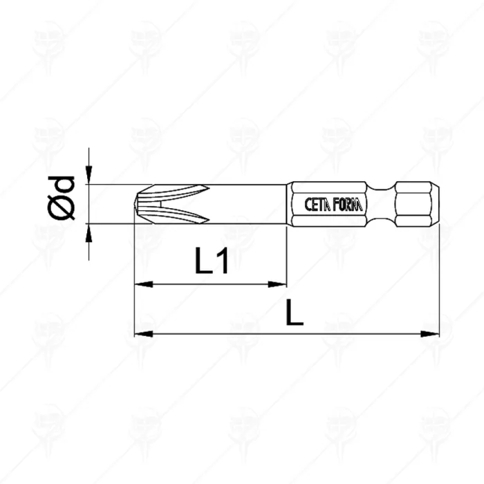 PHILLIPS BIT РН2X CF