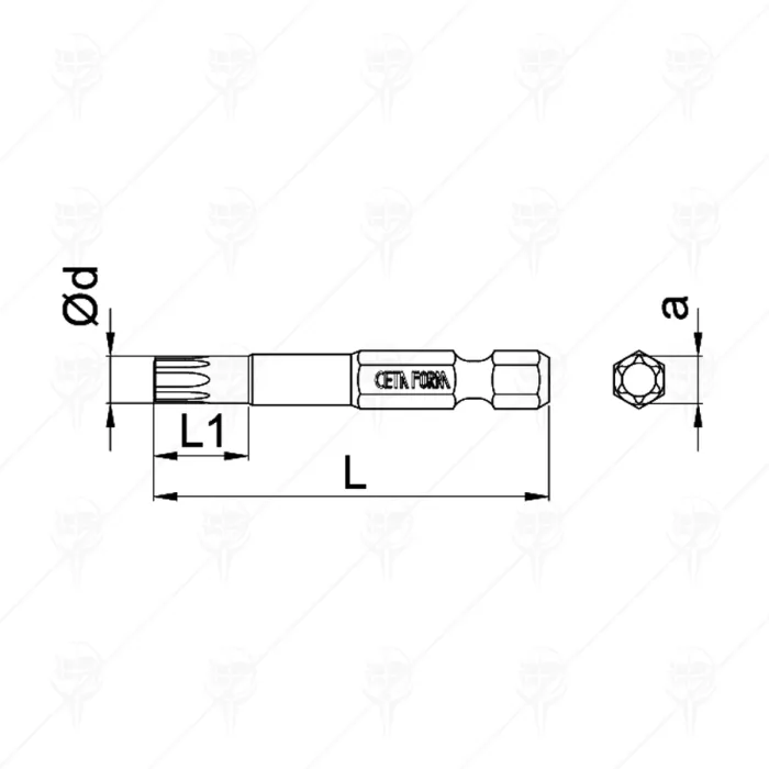НАКРАЙНИК 25MM CF
