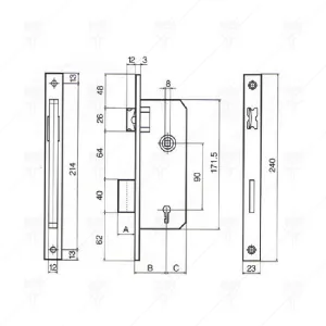BROASCA DE SIGURANTA RANE 9 CM /62 CM