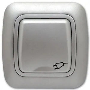 КОНТАКТ ЕДИНИЧЕН С КАПАК GOKKU СИВ МЕТАЛИК