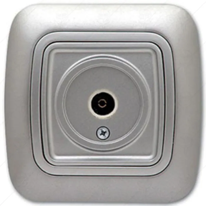 РОЗЕТКА ЗА КОАКСИАЛ GOKKU СИВА