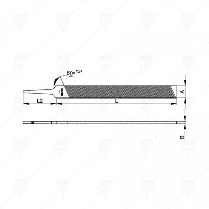 MILLED FILES WITH HANDLE CF