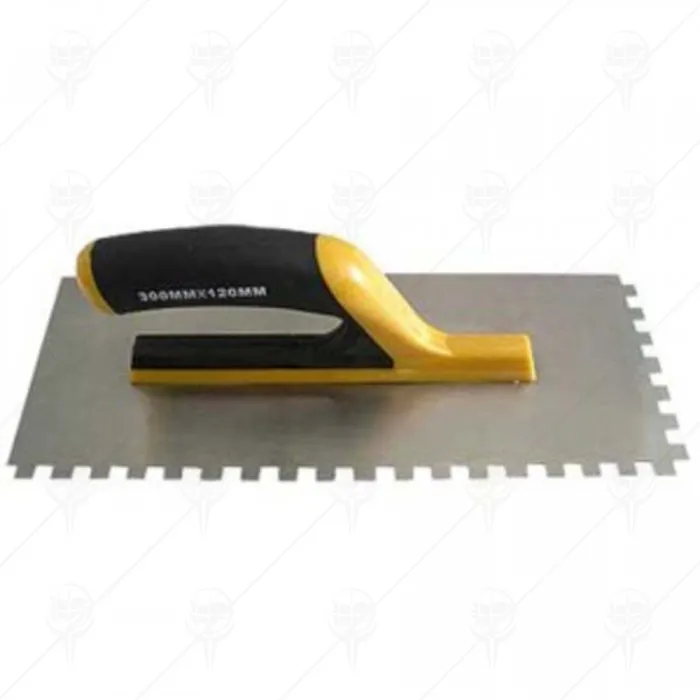 TROWEL 40*12CM DOUBLE MATERIAL HANDLE NOTCH 8*8MM REMOND TROWEL 40*12CM DOUBLE MATERIAL HANDLE NOTCH 8*8MM REMOND
