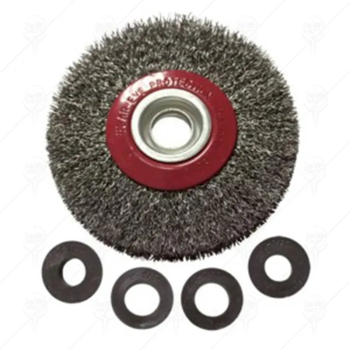 WIRE BRUSH BENCH GRINDER BRASS VERTO