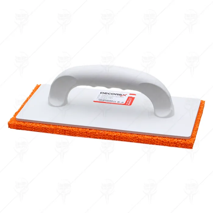 PLASTERING TROWEL 12*26CM WITH RUBBER FOAM DECOREX