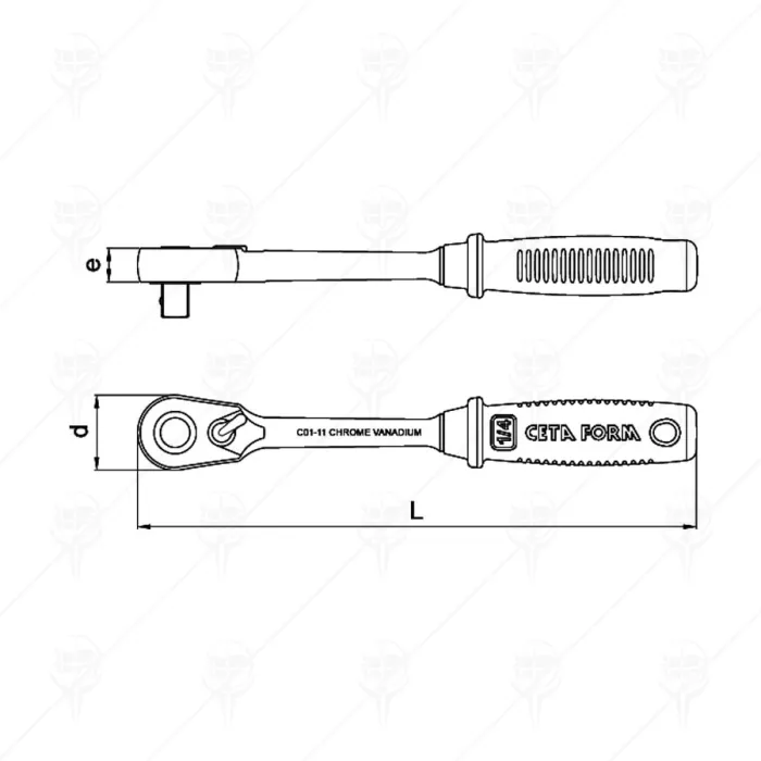 ТРЕСЧОТКА 1/4 COMPACT 60 ЗЪБА CETA-FORM