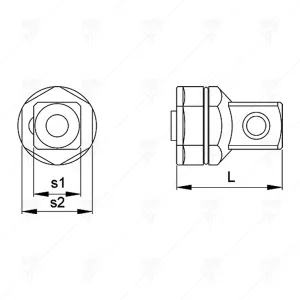 АДАПТЕР ТРЕСЧОТЕН ЗА ВЛОЖКИ CETA-FORM 1/4" 10ММ